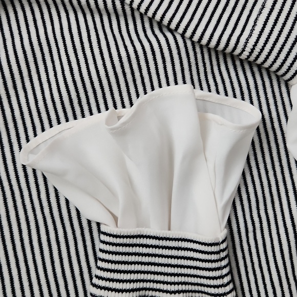 Loft shirt, long sleeve, beautiful cuffs, black/ white thin stripes - Picture 2 of 10